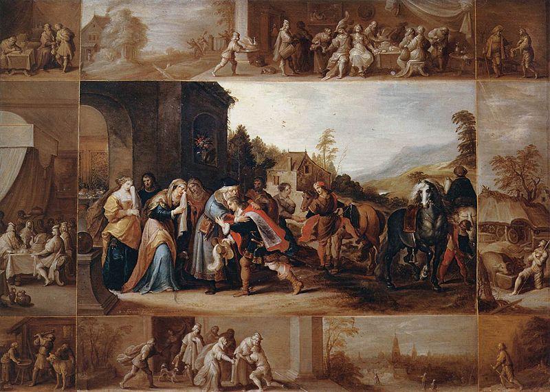 Frans Francken II The Parable of the Prodigal Son Norge oil painting art